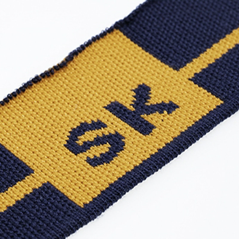 Surat poliester jacquard ribbed kain lengan baju polo